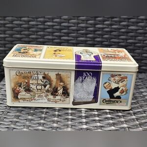 Cadbury's Chocolate Biscuits Hinged Metal Tin Box
